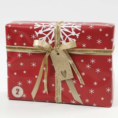 Presentinslagning i rött