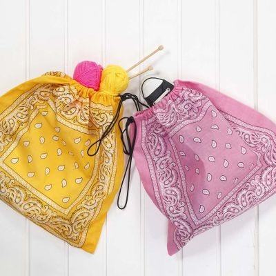 Gymnastikpåse av bandanas