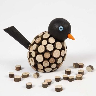 Målad fågel