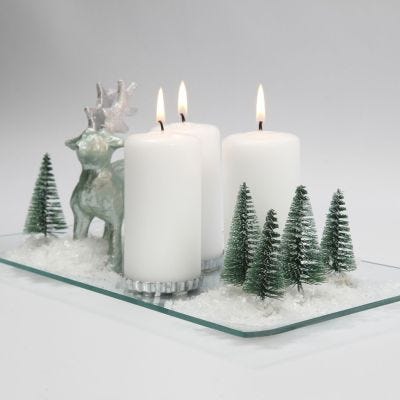 Juldekoration med ljus