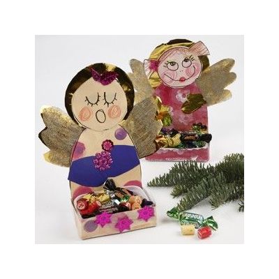 Ängel med plats för julgodiset