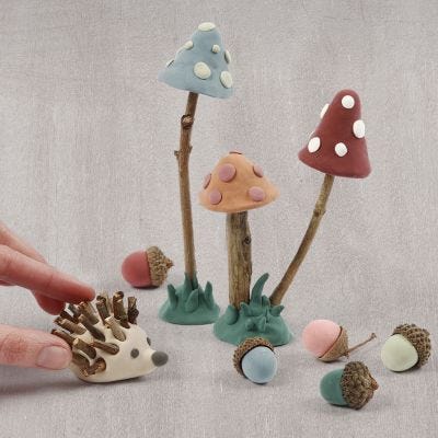 Skogsmark av Silk Clay och naturartiklar