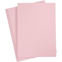 Färgad kartong, A4, 210x297 mm, 210 g, rosa, 10 ark/ 1 förp.