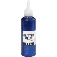 Glitterlim, mörkblå, 118 ml/ 1 flaska
