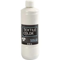 Textile Solid textilfärg, täckande, täckvit, 500 ml/ 1 flaska