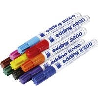 Edding 2000 tuschpennor, spets 1,5-3 mm, mixade färger, 10 st./ 1 förp.
