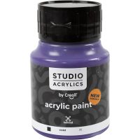 Creall Studio akrylfärg, täckande, violet (25), 500 ml/ 1 flaska