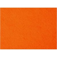 Hobbyfilt, 42x60 cm, tjocklek 3 mm, orange, 1 ark