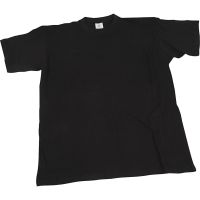 T-shirts, B: 59 cm, stl. X-large , rund hals, svart, 1 st.