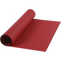 Läderpapper, B: 50 cm, enfärgad, 350 g, röd, 1 m/ 1 rl.