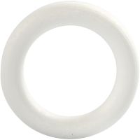 Ring, stl. 12 cm, tjocklek 20 mm, vit, 1 st.