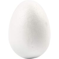 Ägg, H: 6 cm, vit, 50 st./ 1 förp.