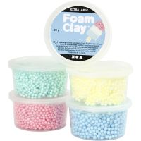 Foam Clay Extra Large, mixade färger, 5x25 g/ 1 förp.