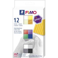 FIMO® Effect , mixade färger, 12x25 g/ 1 förp.
