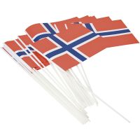 Hurraflagga, norska, stl. 20x25 cm, 25 st./ 1 st.