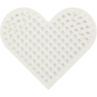 NABBI BioBeads pärlplatta, liten hjärt, stl. 7x8,5 cm, 1 st.