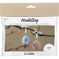 Mini DIY Kit Modellera, Marmorerade ägg, 1 förp.
