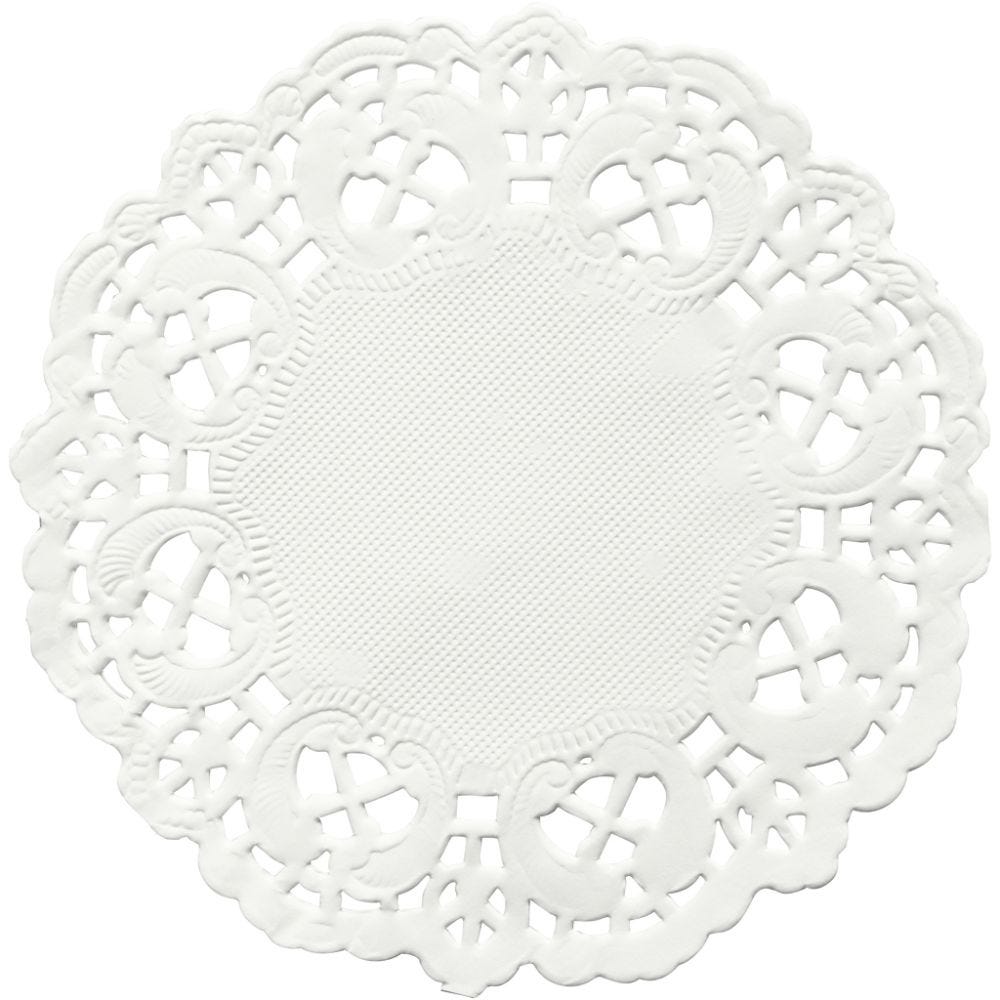 Tårtpapper, Rund, Dia. 11 cm, 30 st./ 1 förp.