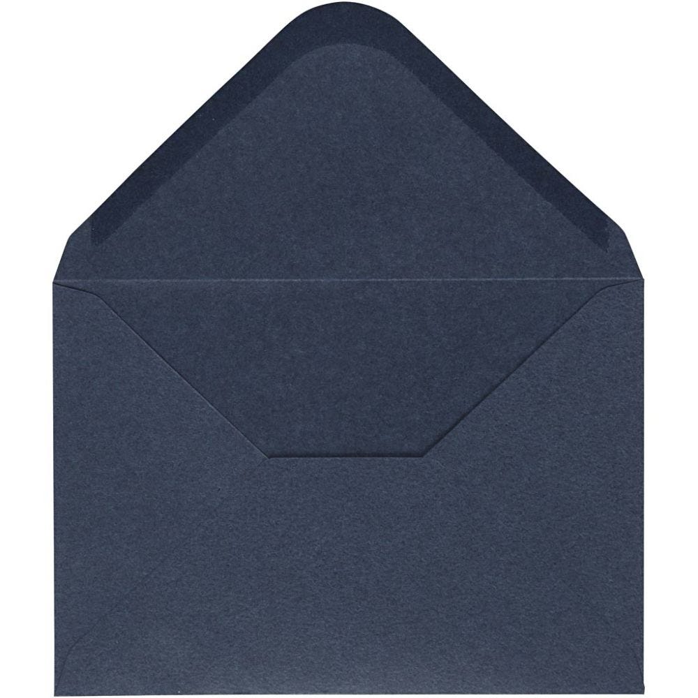 Kuvert, kuvertstl. 11,5x16 cm, 110 g, blå, 10 st./ 1 förp.