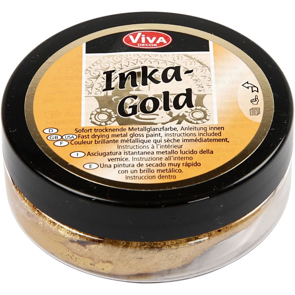 Inka Gold, guld, 50 ml/ 1 burk