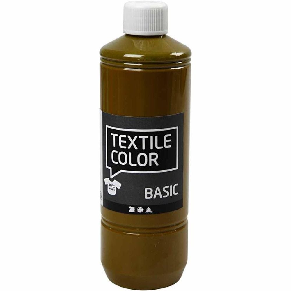 Textile Color textilfärg, olivbrun, 500 ml/ 1 flaska
