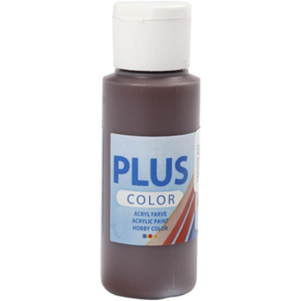 Plus Color hobbyfärg, chocolate, 60 ml/ 1 flaska
