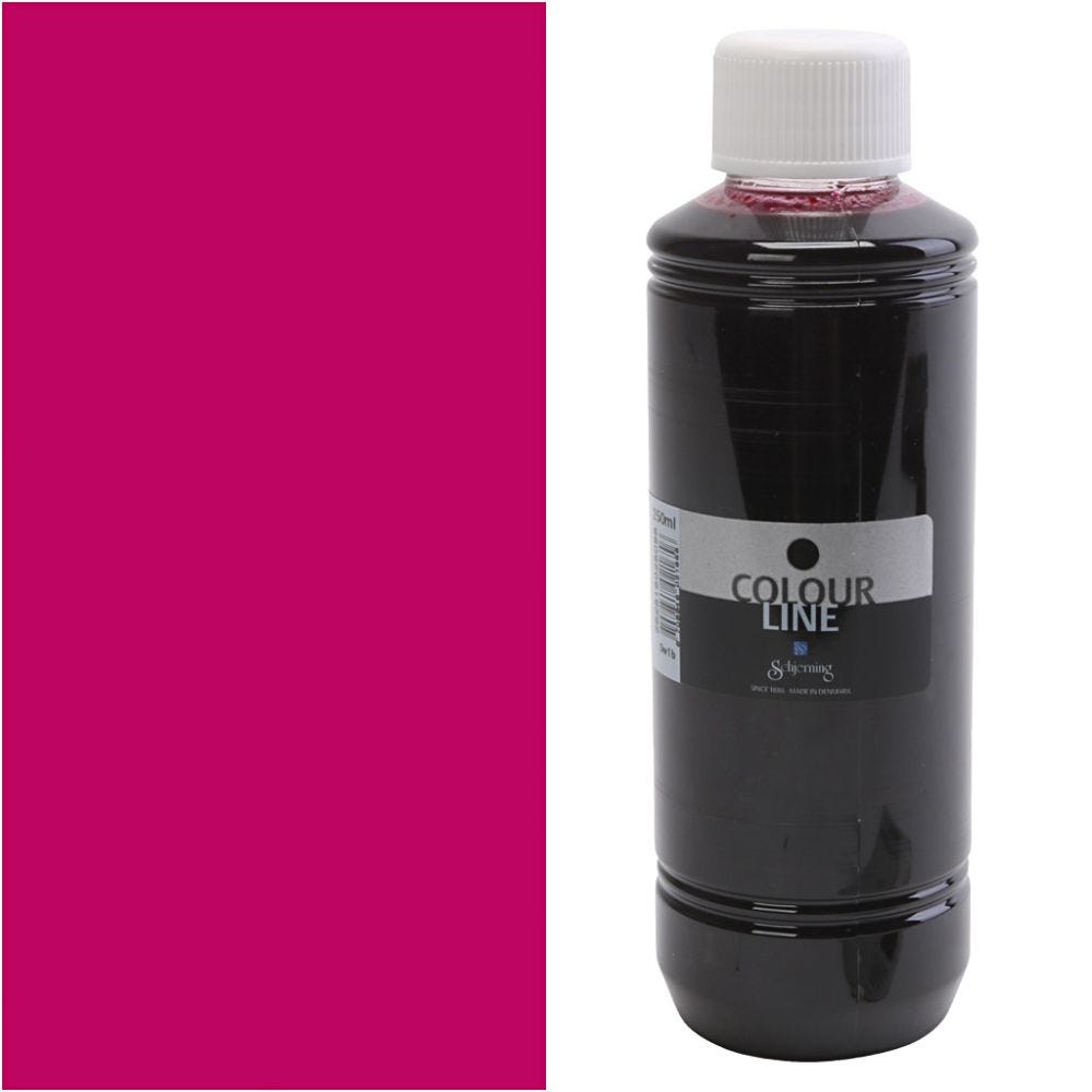 Colour line akvarellfärg, rosa, 250 ml/ 1 flaska