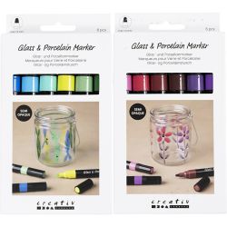 Tuschpennor för glas och porslin