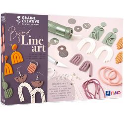 DIY set med Fimo-lera - Line Art