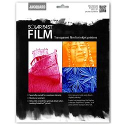 Transparanta ark av plastfilm för bläckstråleskrivare